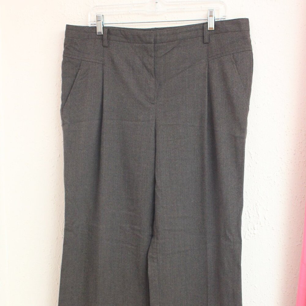 #479 Essentials by A.B.S Brown Grey Dress Pants Size 14